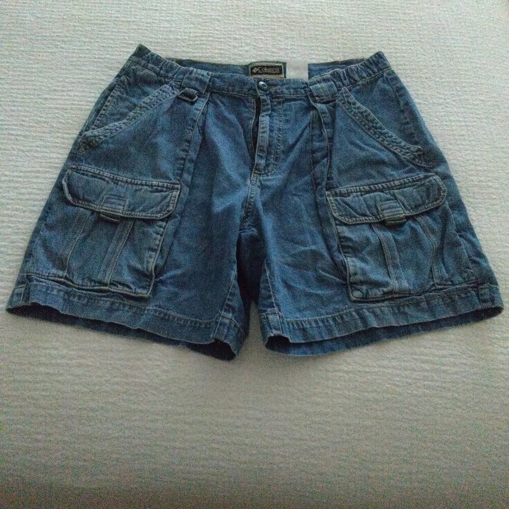 Vintage Columbia bluejean cargo shorts
